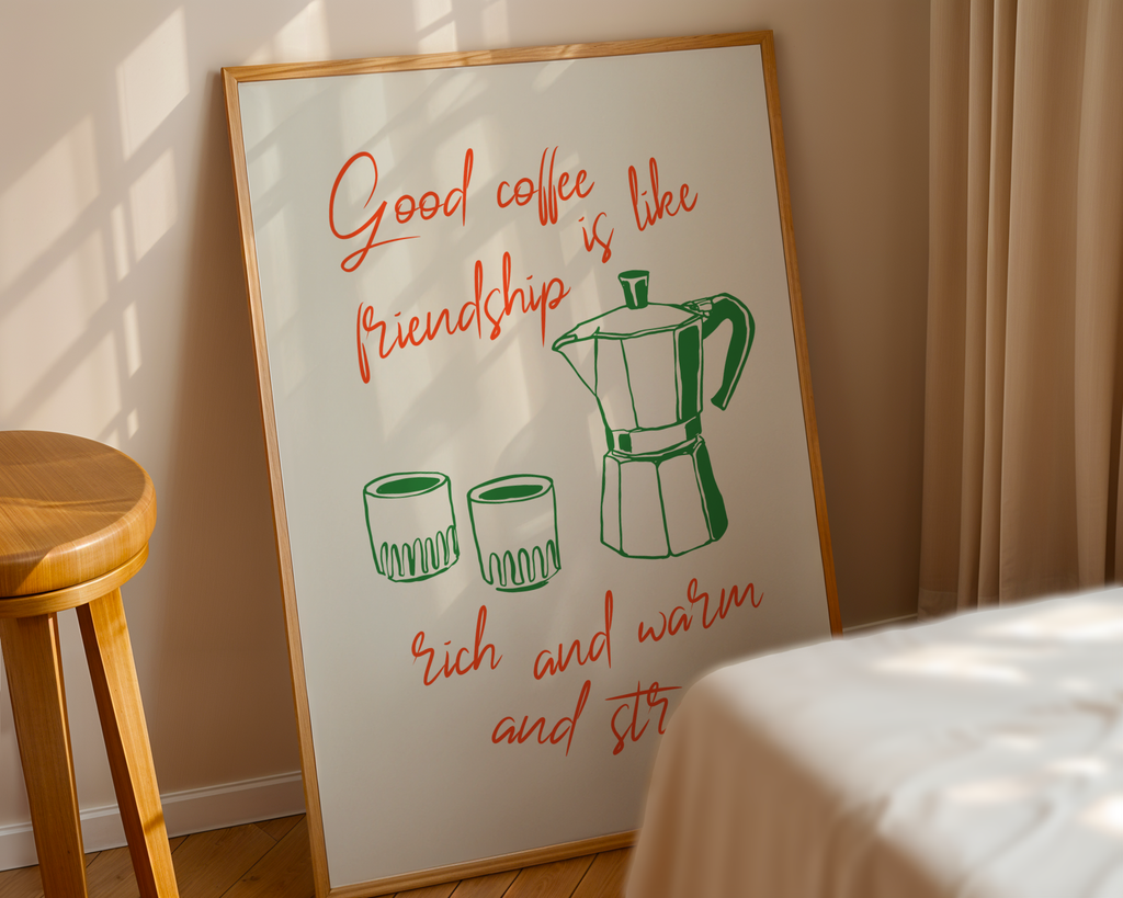 Cups And Connection Poster
