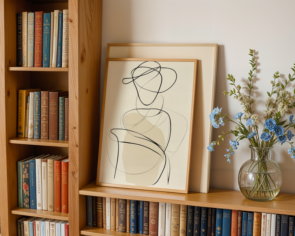 Abstract Silhouette Figure Poster