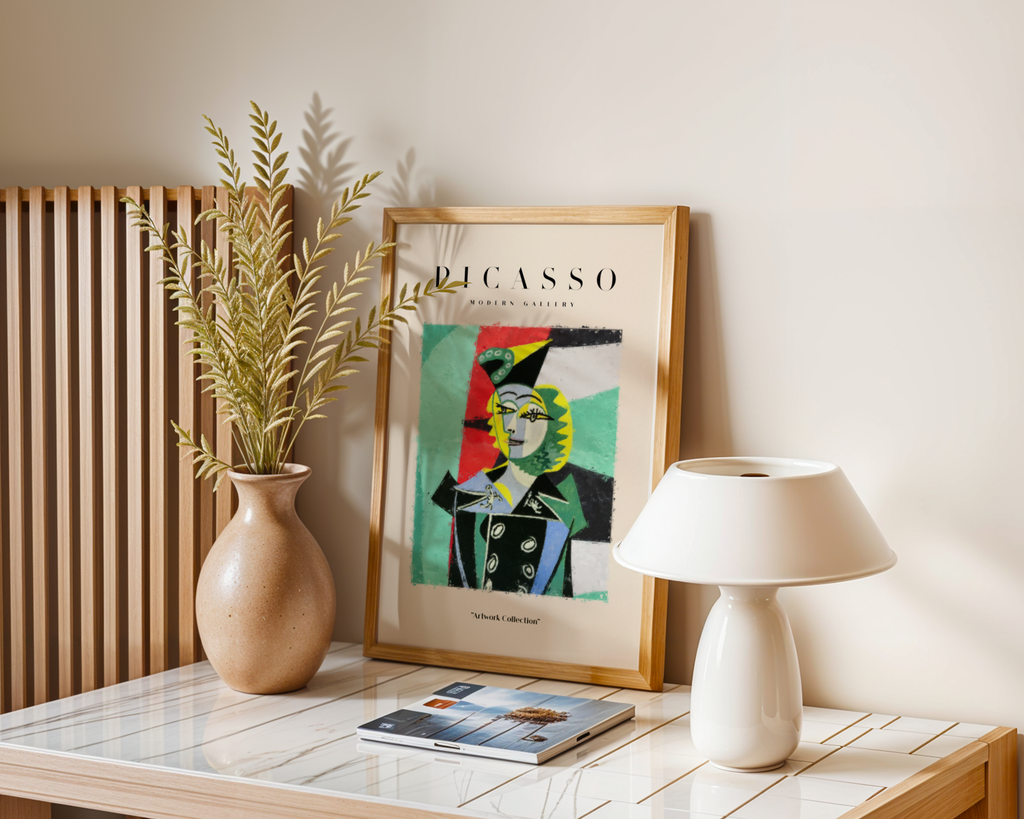 Picasso Style Fashion Portrait Poster
