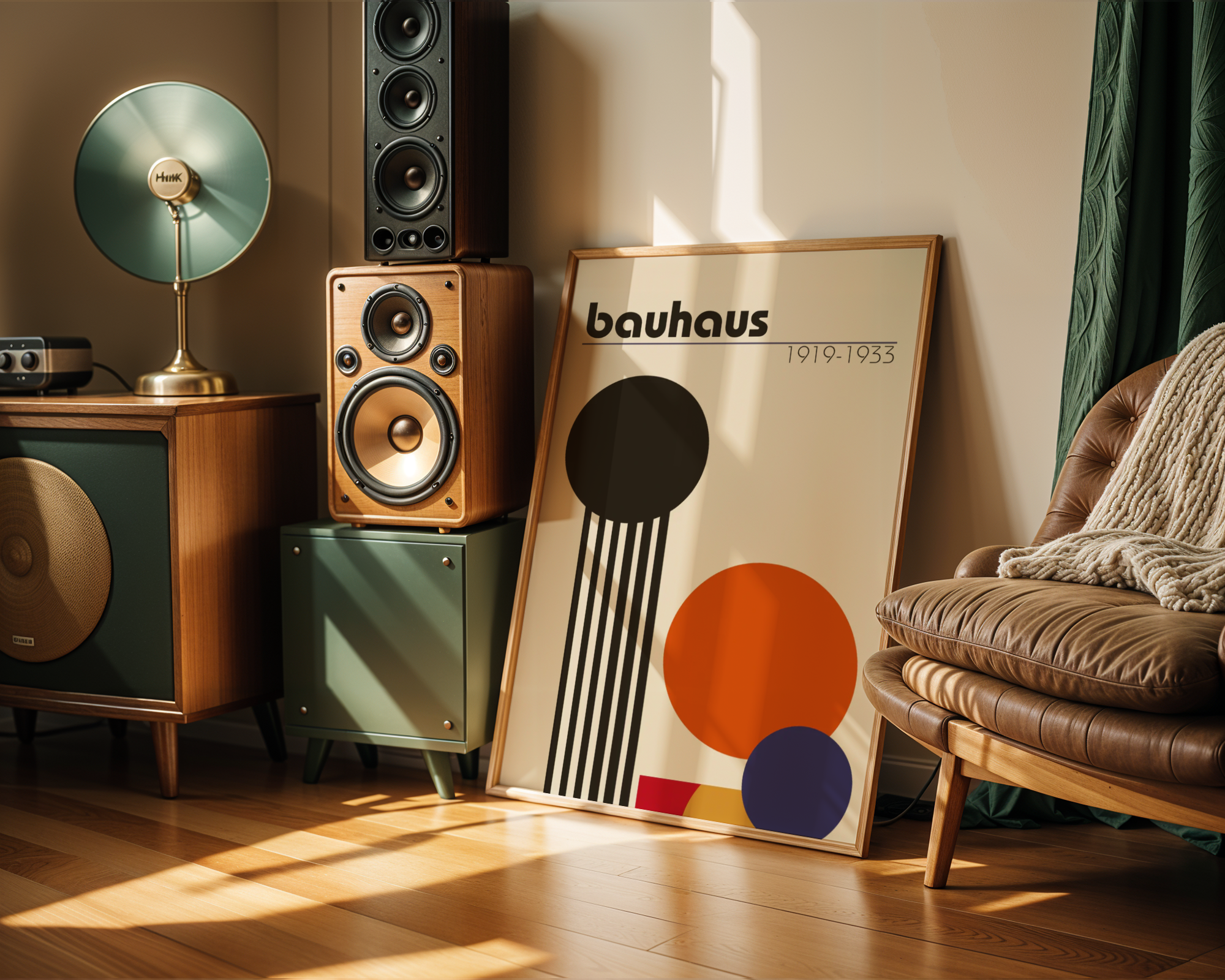 Bauhaus Geometric Art Poster