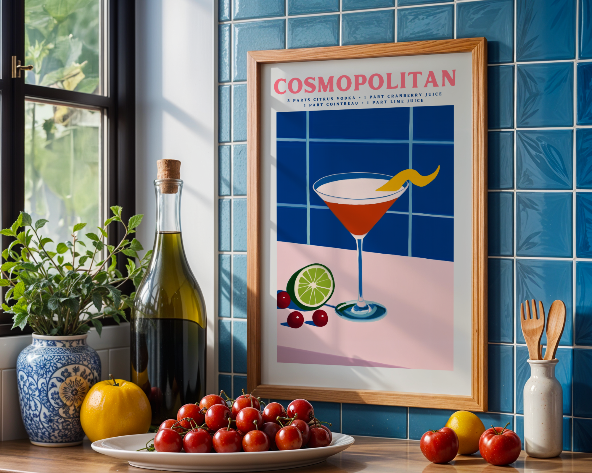 Cosmopolitan Cocktail Poster