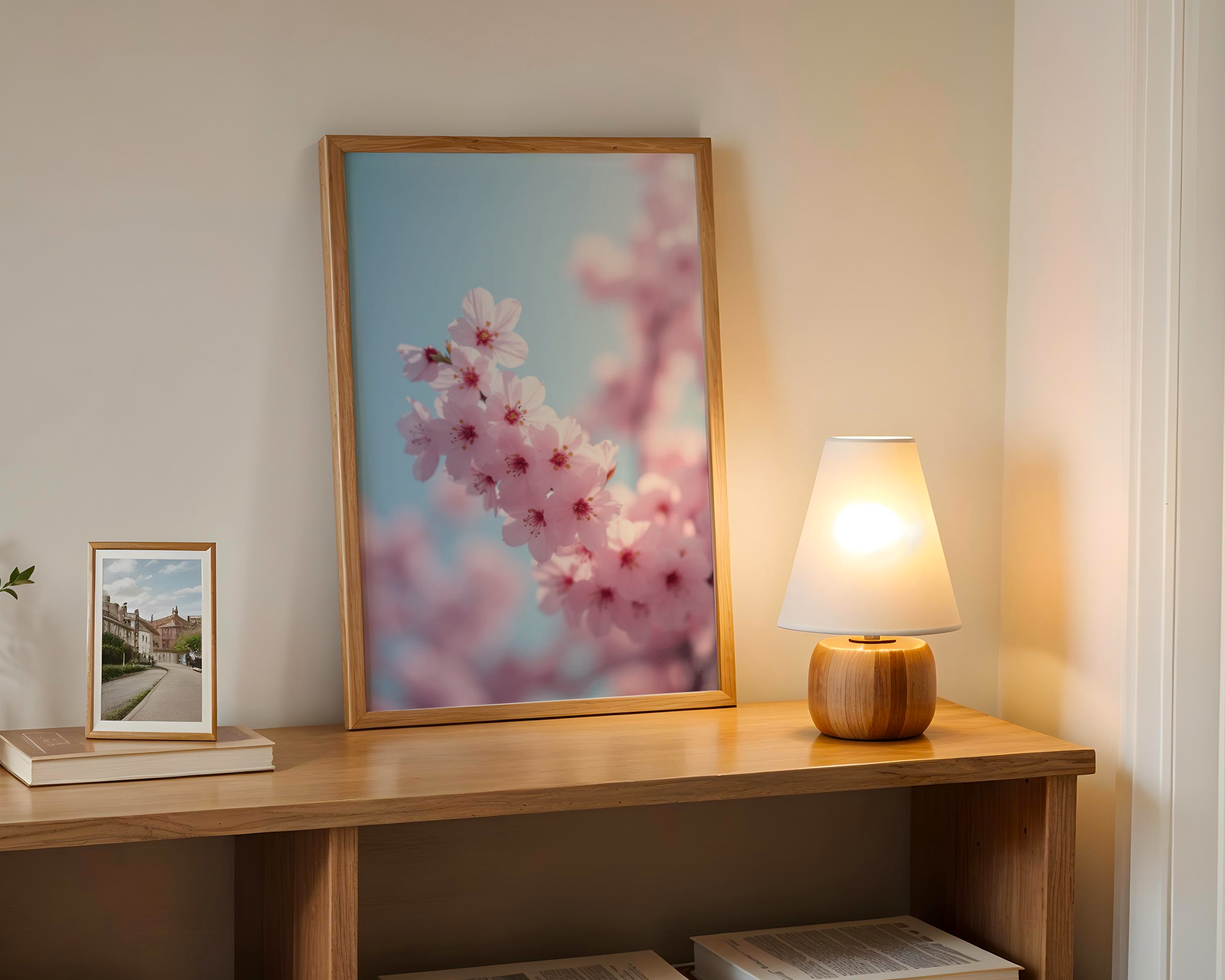 Cherry blossom pastel poster