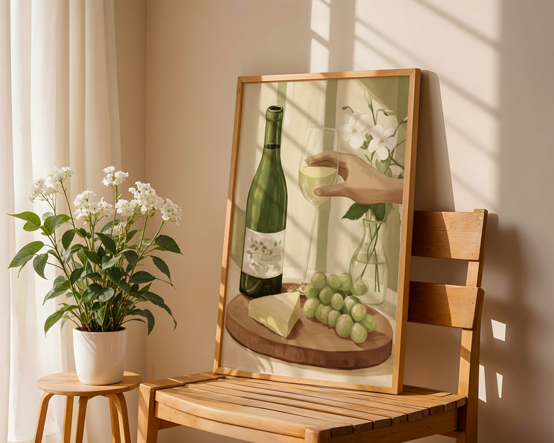 Grapes And Wine Poster