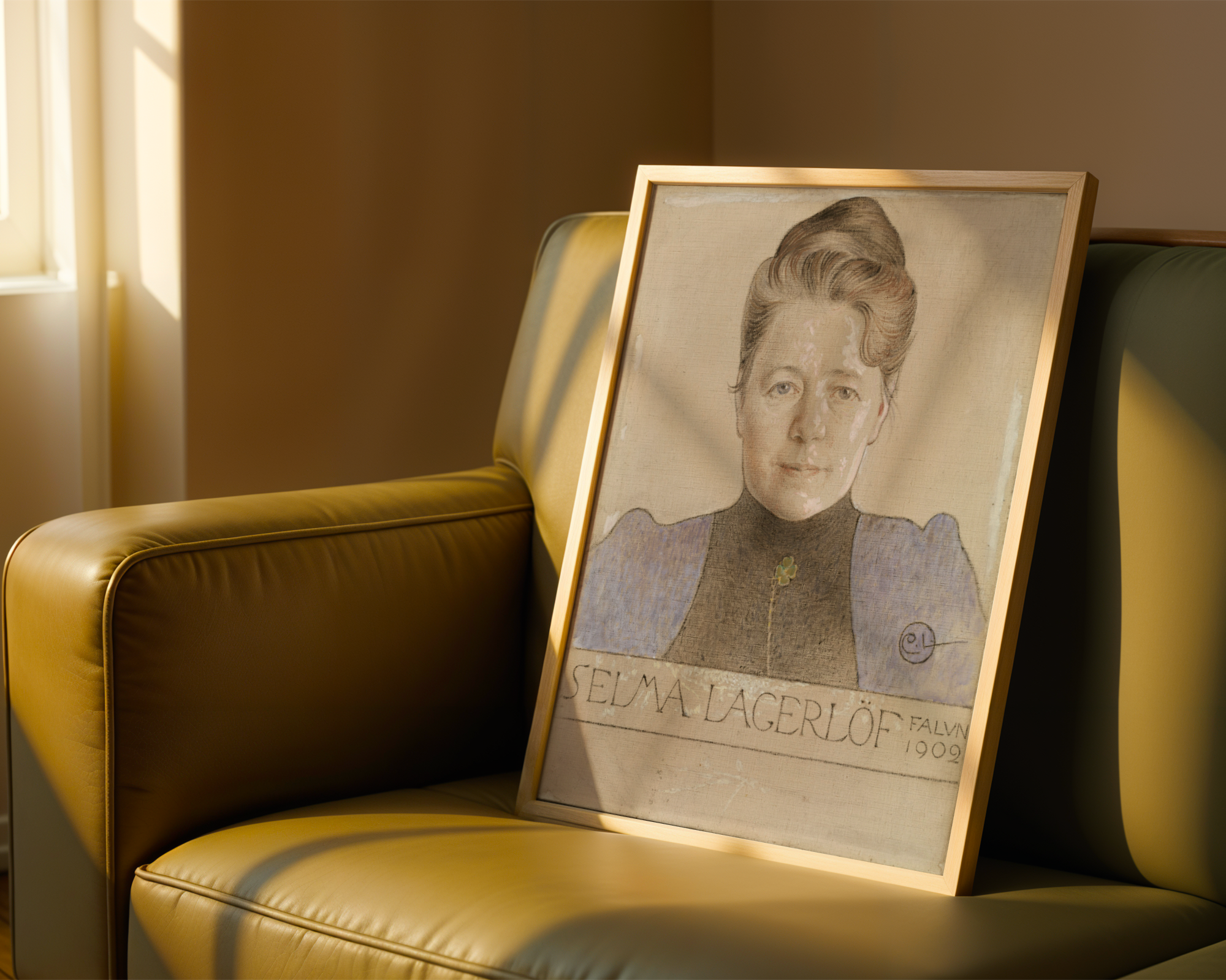 Carl Larsson The Author Selma Lagerlöf Poster