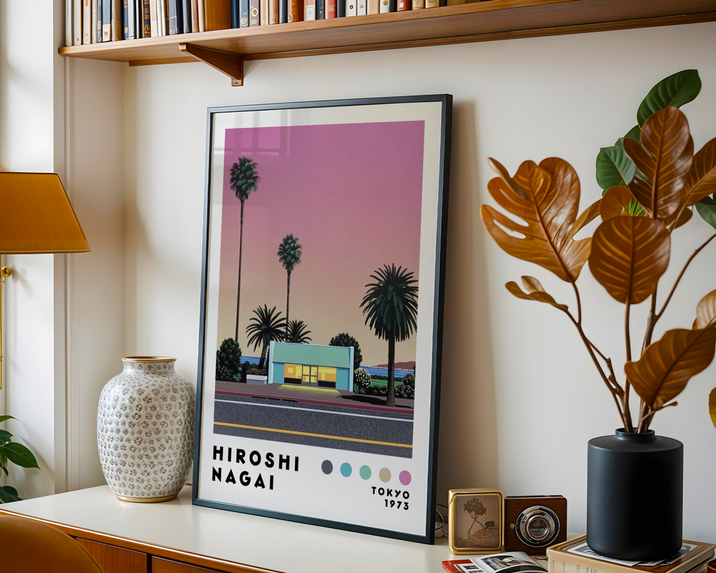 Hiroshi Nagai Evening Motel Poster