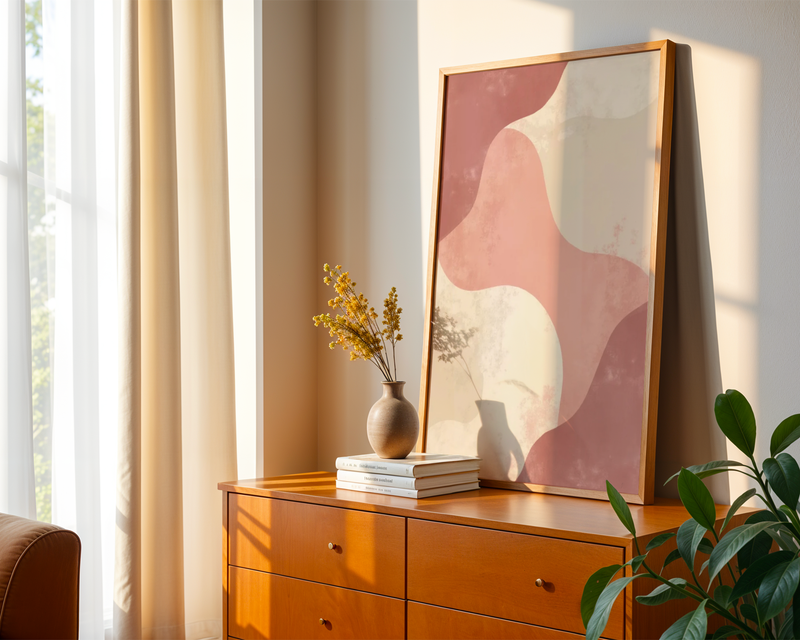 Abstract Colorful Shapes Poster