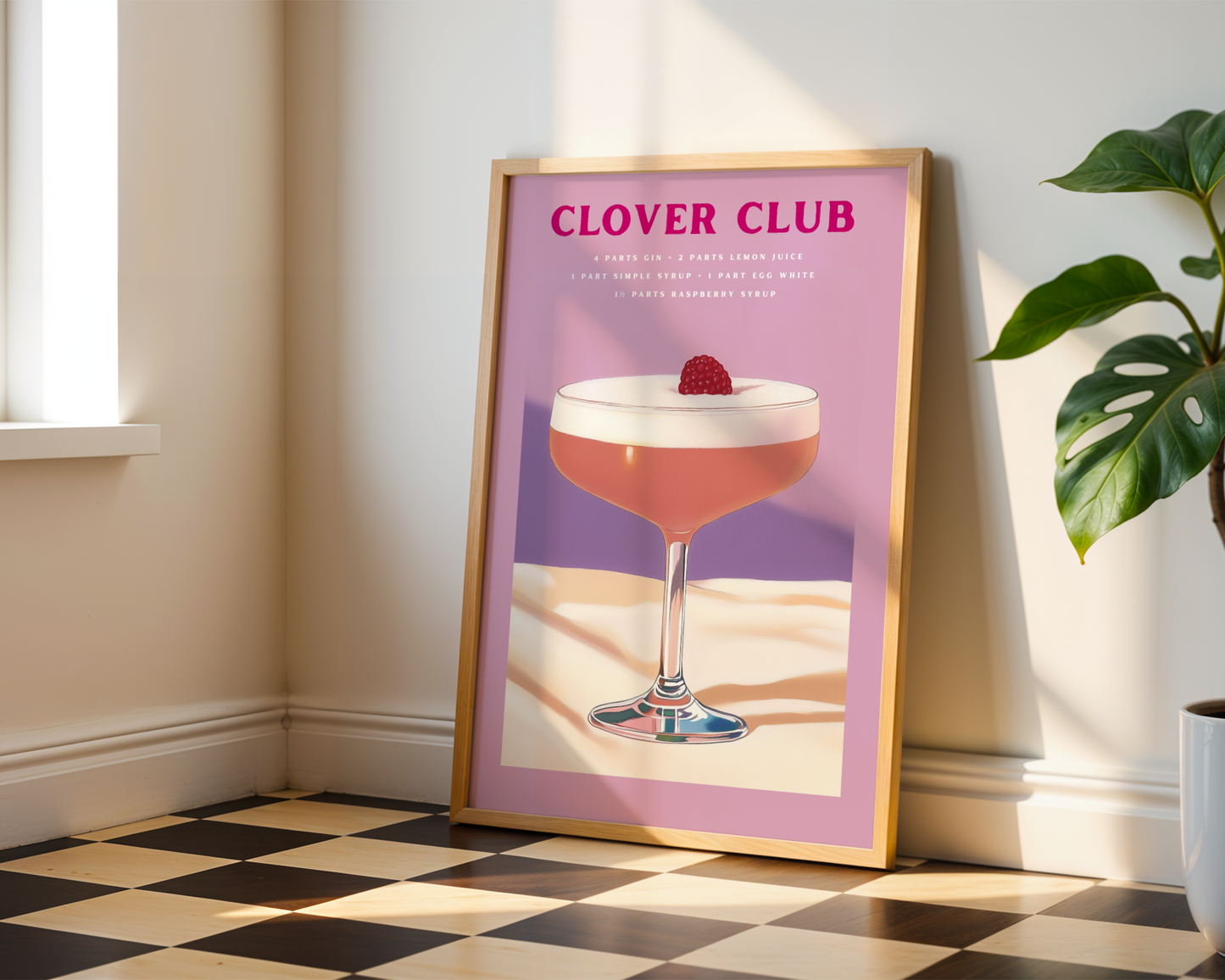 Clover Club Drink Poster