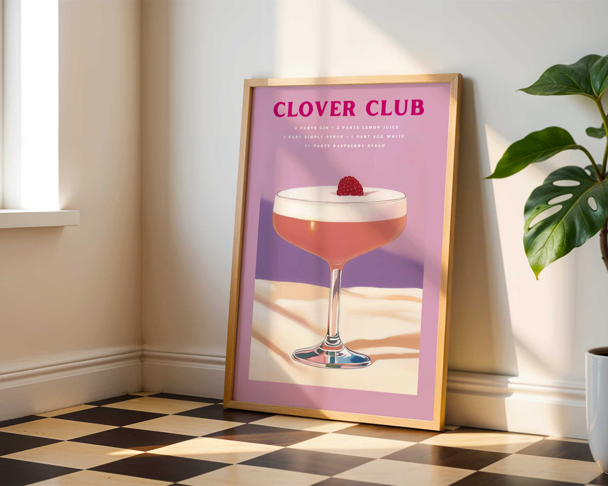 Clover Club Drink Poster