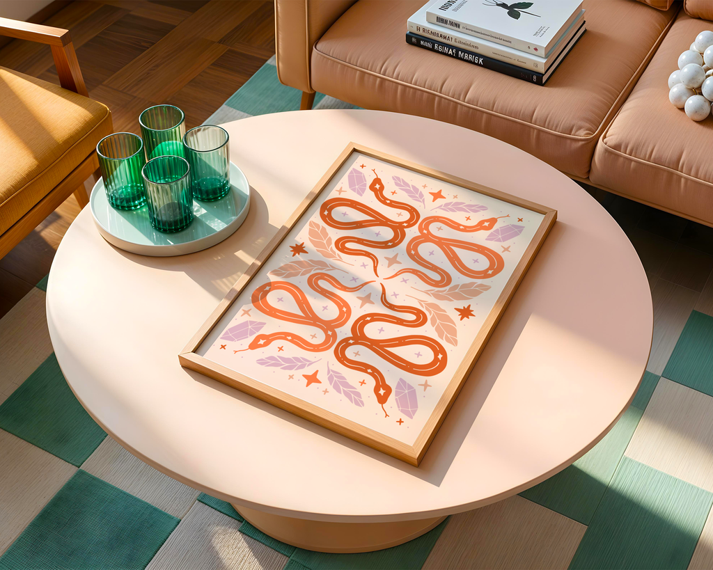 Orange Serpent Poster