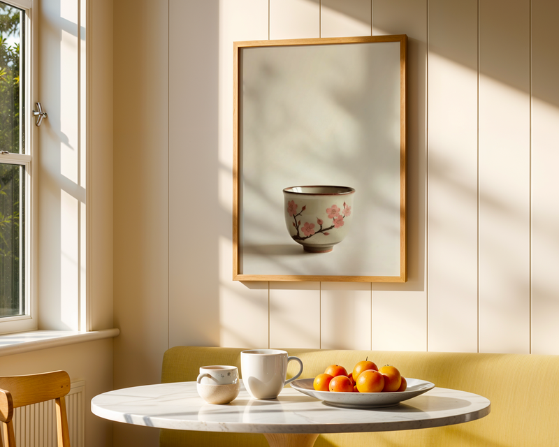 Cherry Blossom Ceramic Cup Poster