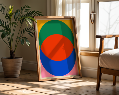 Bauhaus Circles Poster