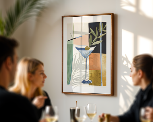 Martini Elegance Poster