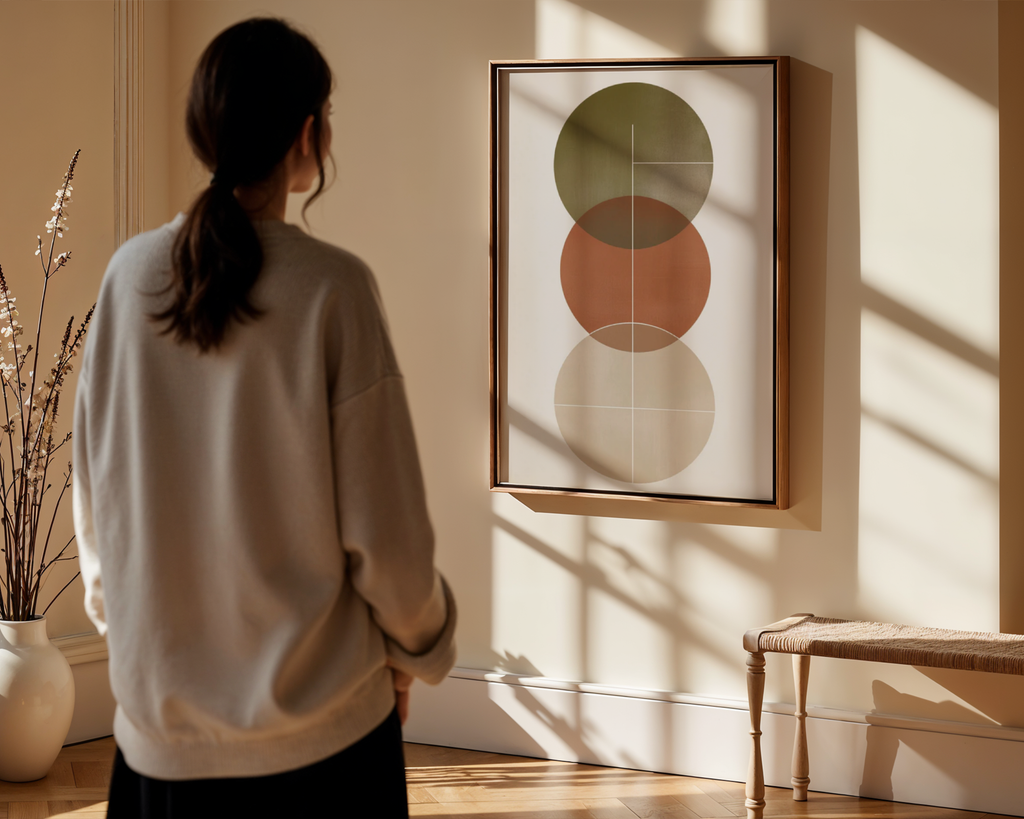 Abstract Round Shapes Poster