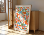 Mosaic Swirl Poster