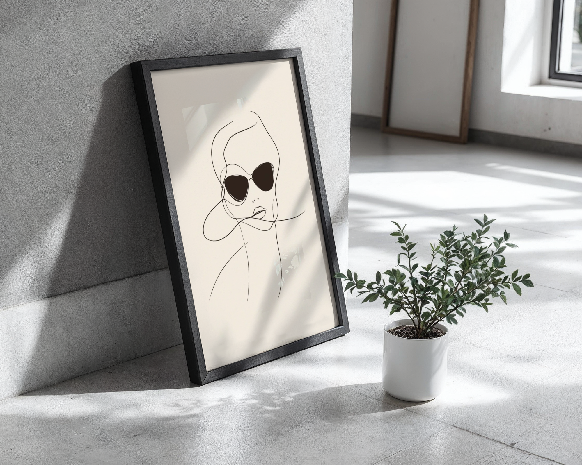 Chic Vibes Line Art Poster