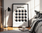 Bauhaus Optical Grid Poster