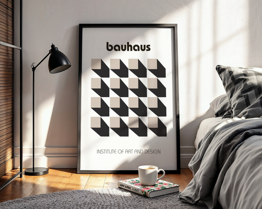 Bauhaus Optical Grid Poster