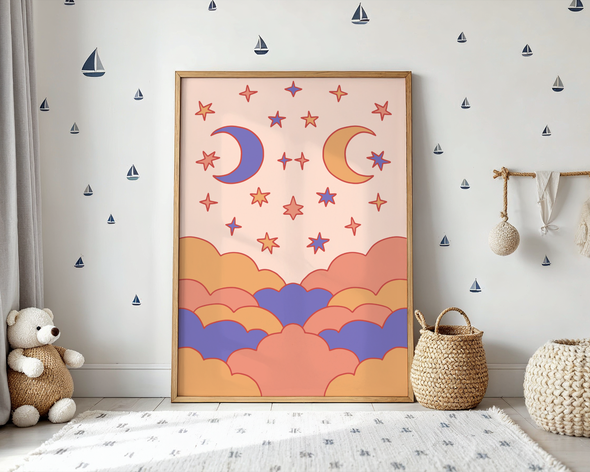 Moon & Magic Skies Poster