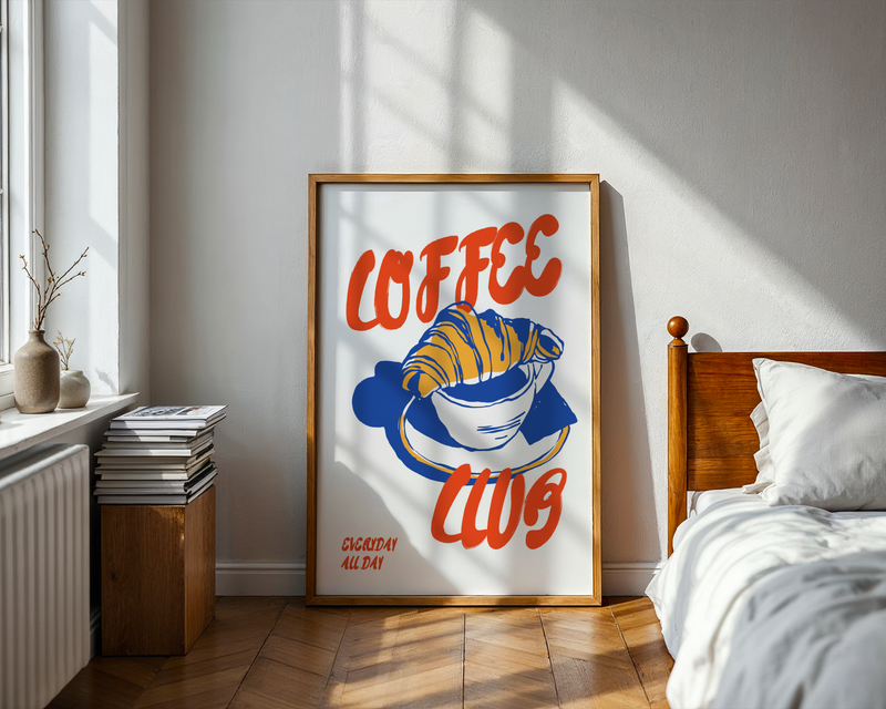 Everyday I'm Coffeeing Poster