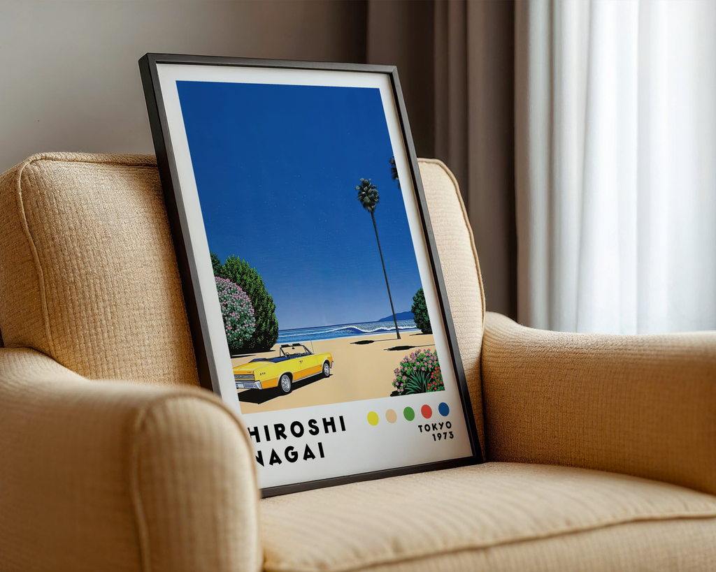 Hiroshi Nagai Yellow Coastline Poster