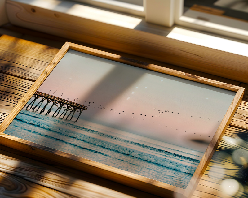 Pastel Pier Horizon Poster