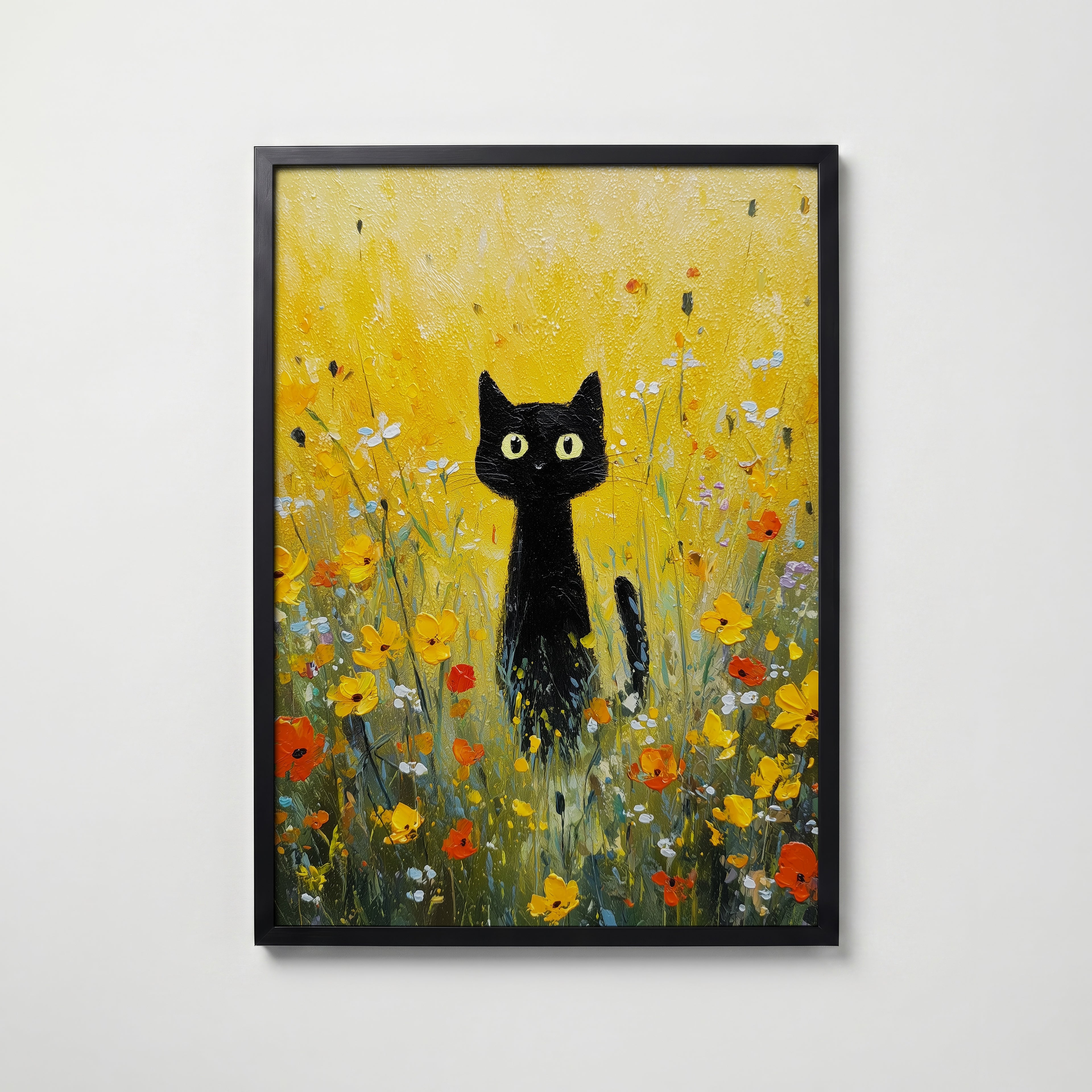 Golden Meadow Watcher Poster