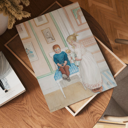 Carl Larsson Gunlög Säj, ä du rädd för mej 1918 Poster