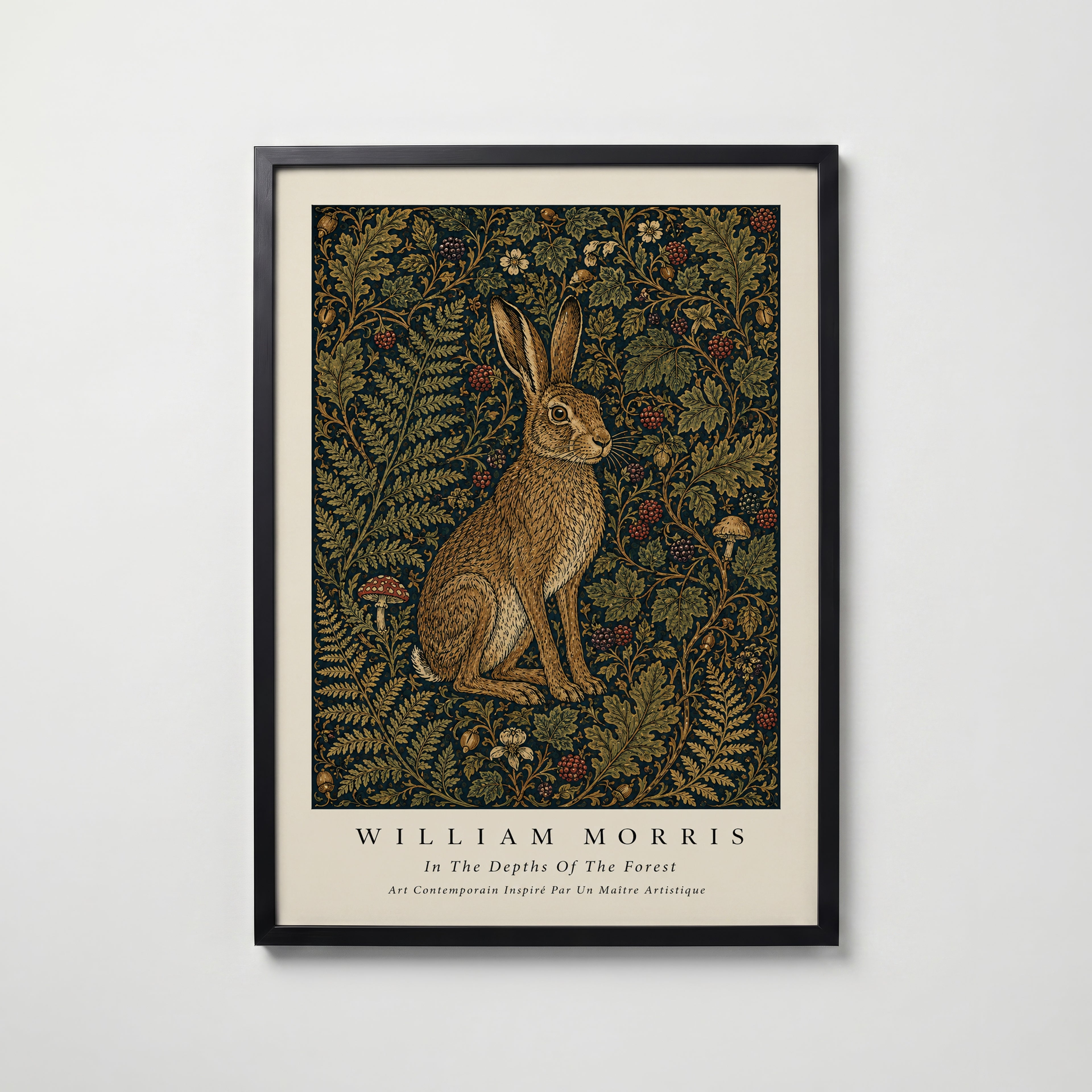 Hare in the Thicket William Morris Poster