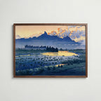 Shikishima Riverbank Hasui Kawase Poster poster – väggdekoration för hemmet – köp hos Bozetto