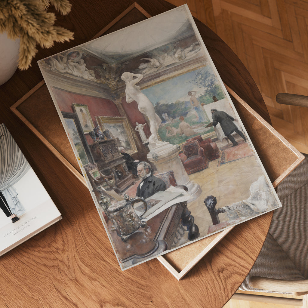 Carl Larsson Interior of the Fürstenberg Gallery Poster