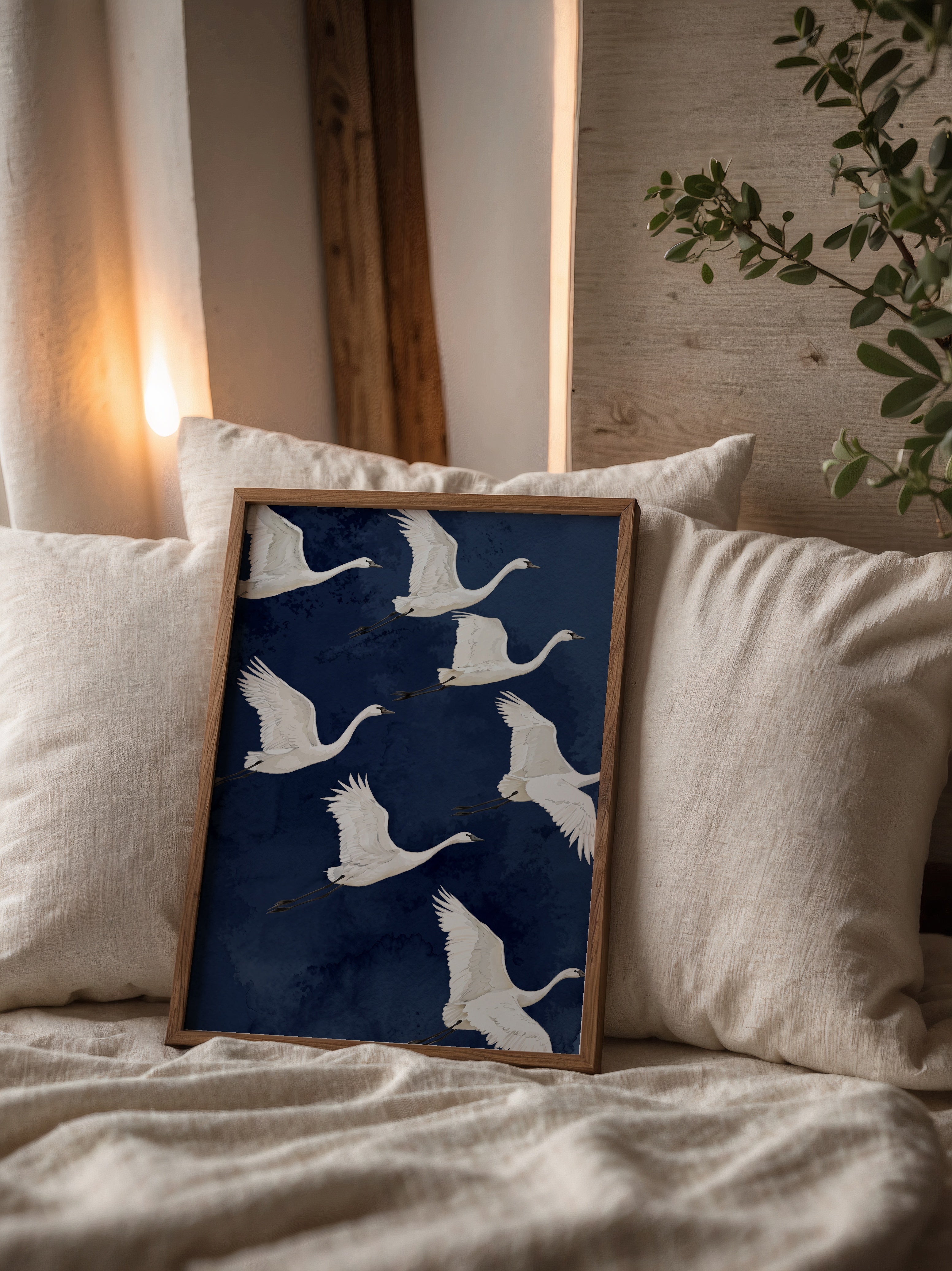 Ivory Wing Poster i rumskomposition med ekram