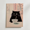 Midnight Cat Ramen Poster
