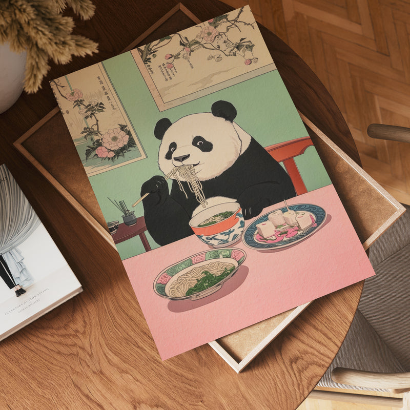 Panda Feast Poster
