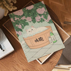 Hydrangea Cat Poster