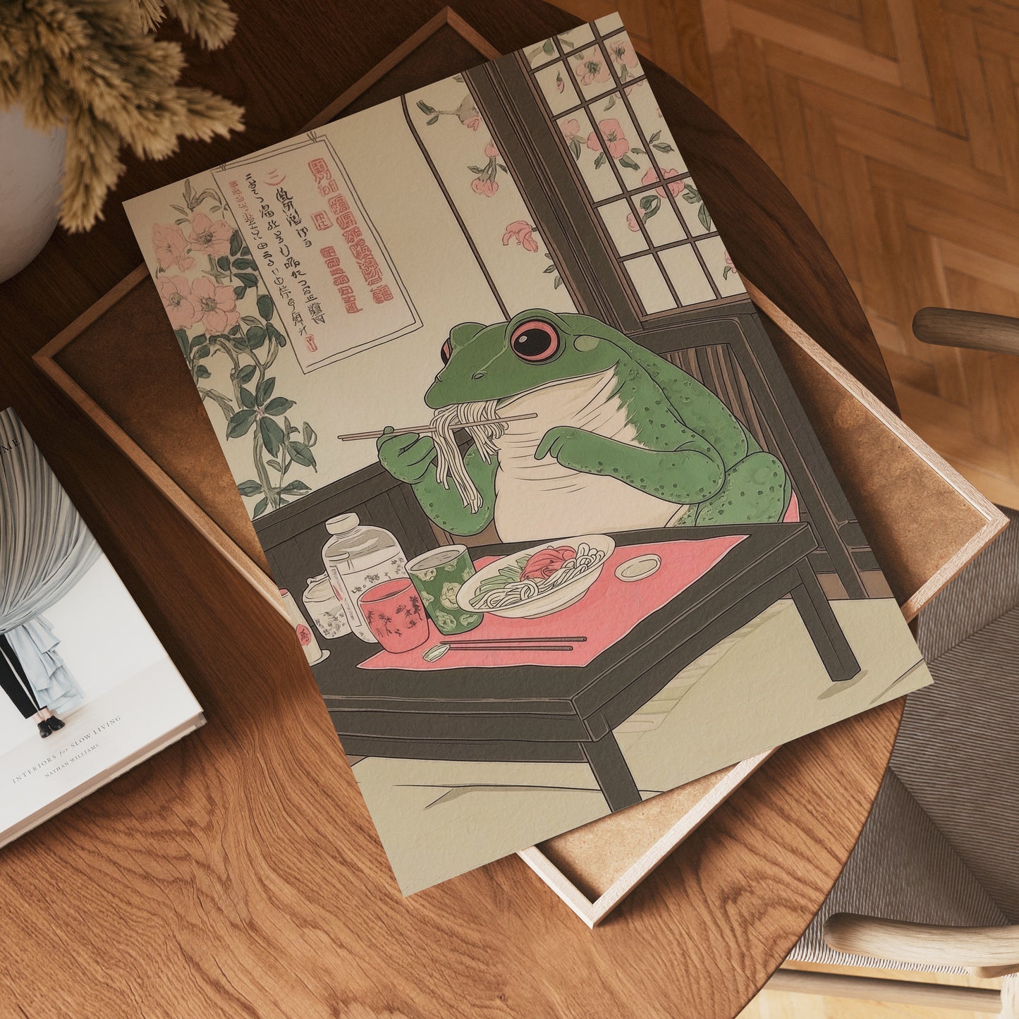 Ramen Frog Poster