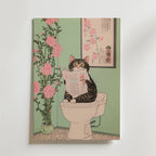 Toilet Cat Poster