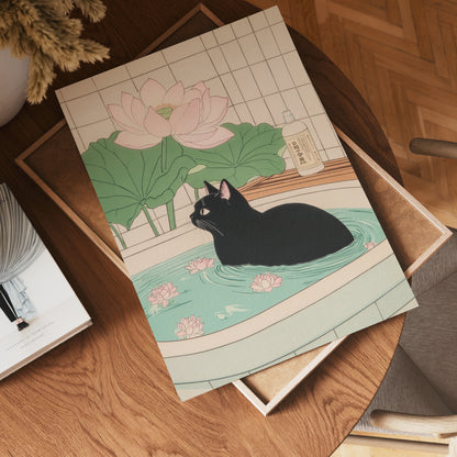 Serene Black Cat Poster