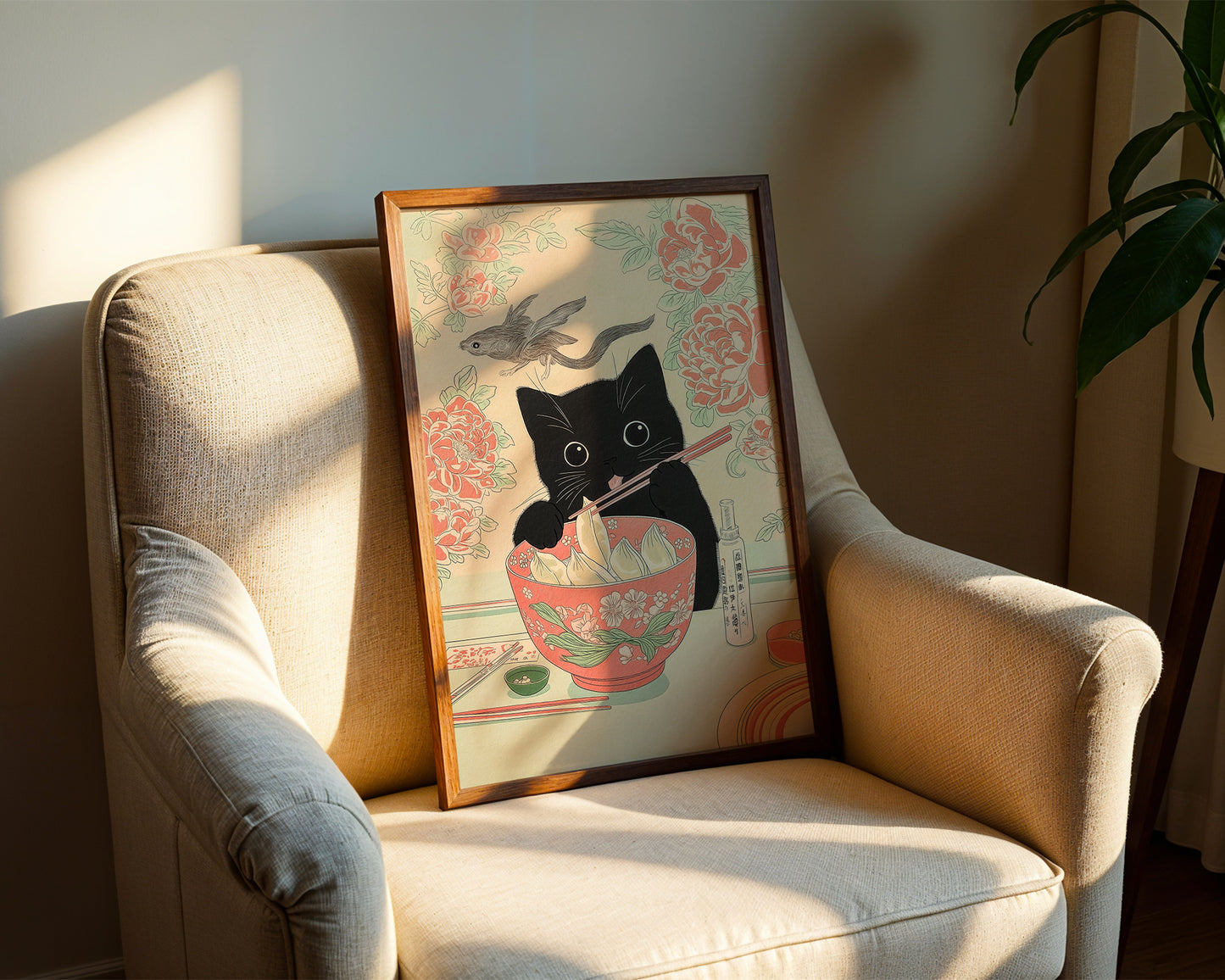 Dumpling Cat Poster