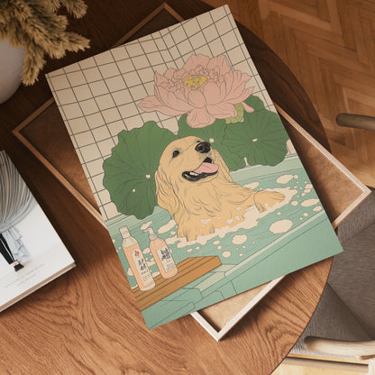 Lotus Joy Dog Poster