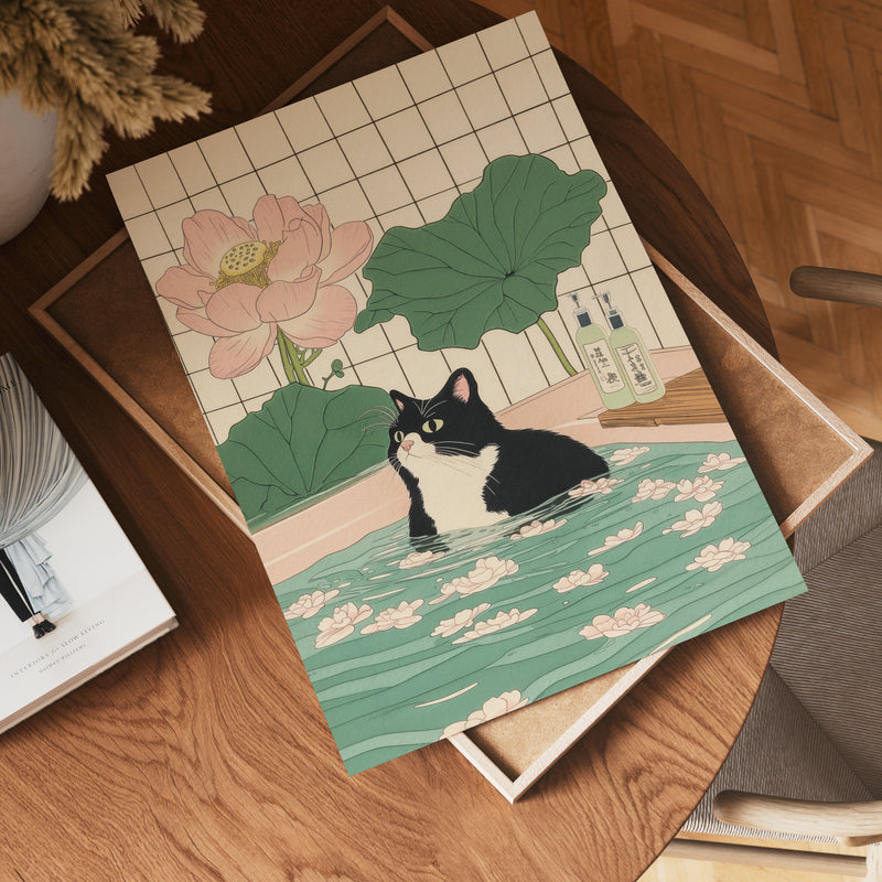 Serene Feline Poster