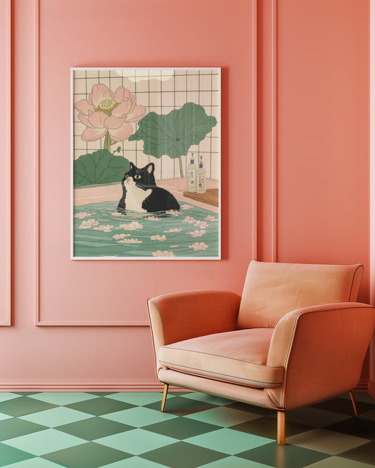 Serene Feline Poster