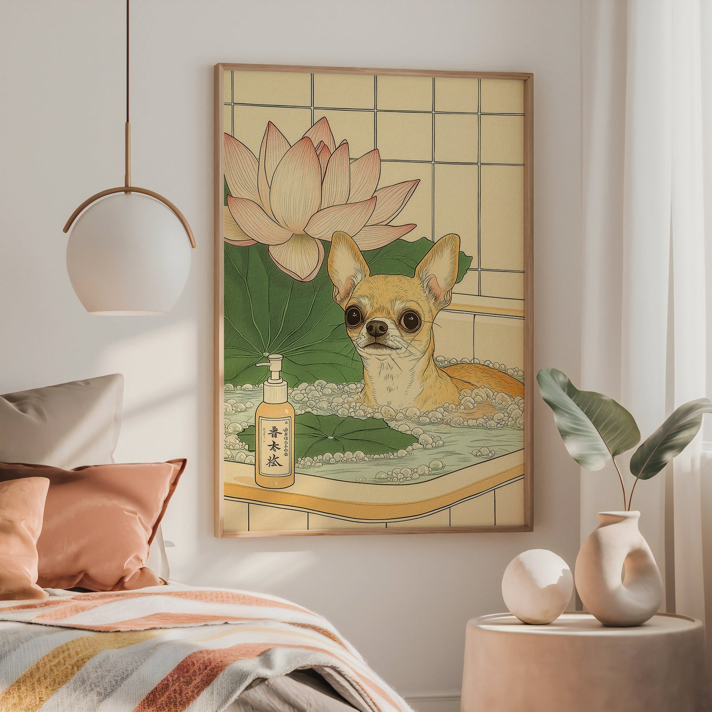Chihuahua In Lotus Bath Poster