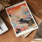 Japanese Fields Poster