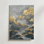 Golden Cloud Tides Poster