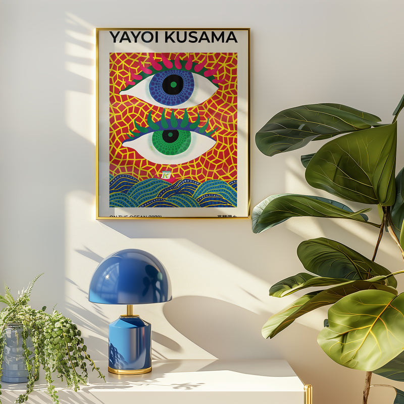 Yayoi Kusama On The Ocean Poster