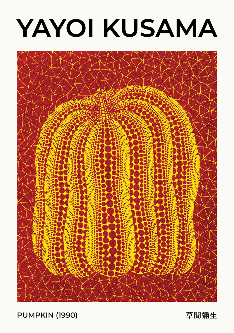 Yayoi Kusama Pumpkin 1990 Poster
