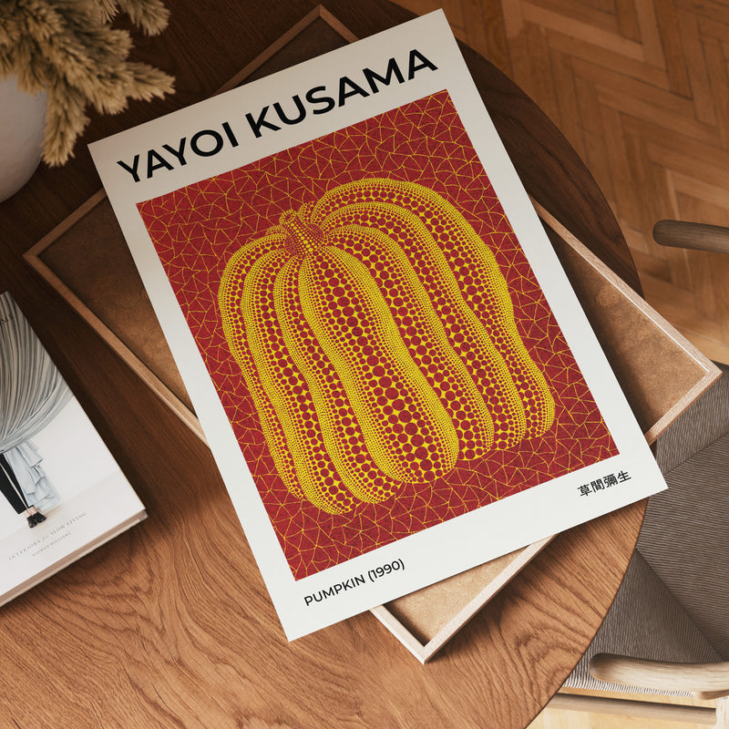 Yayoi Kusama Pumpkin 1990 Poster