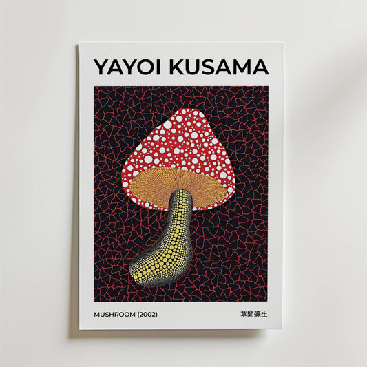 Yayoi Kusama Mushroom 2002 Poster