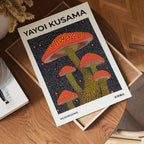 Yayoi Kusama Mushrooms Poster