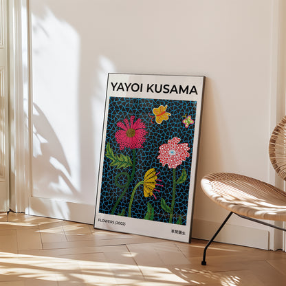 Yayoi Kusama Flowers Poster